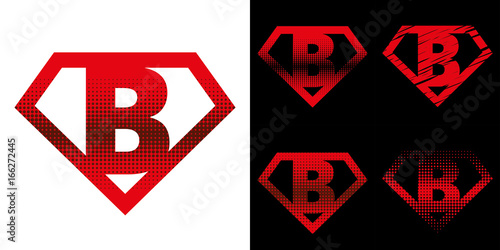 Super hero Logo Letters Superhero Alphabet