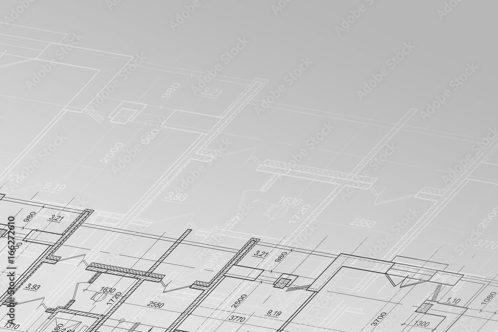 Background of architectural drawing