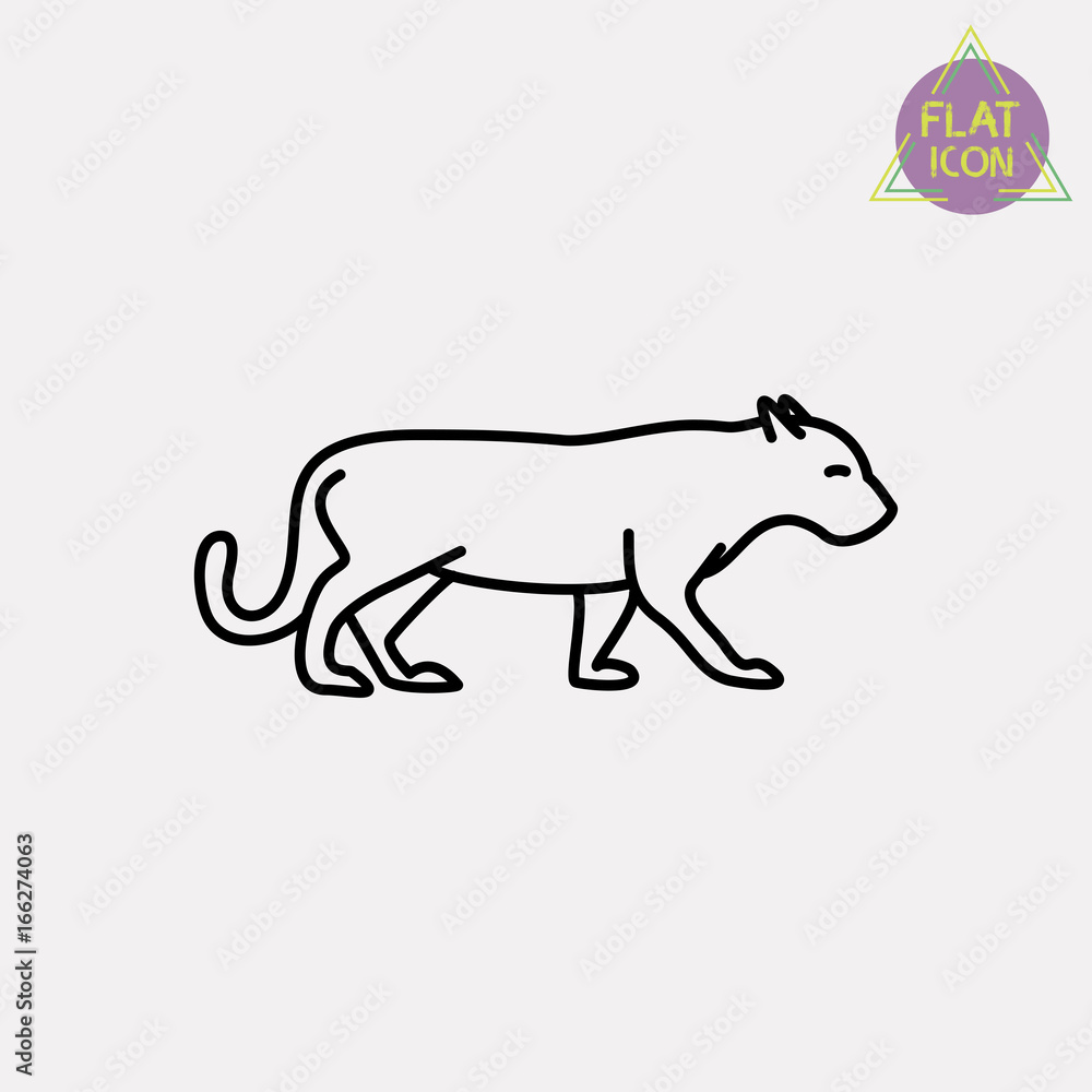 panther line icon panther line icon