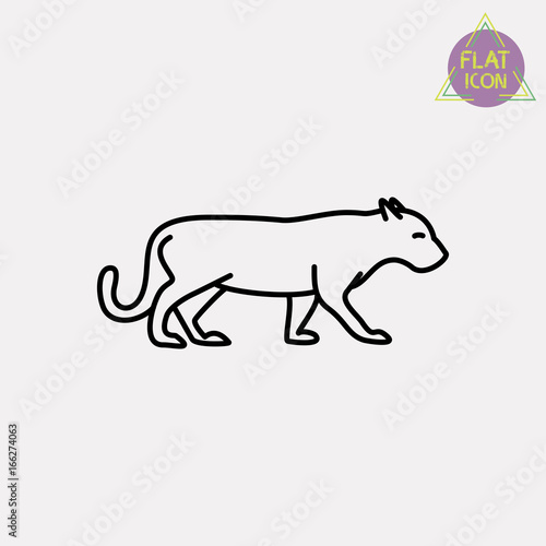 panther line icon