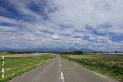 Landscape of Biei Hokkaido Japan