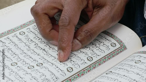 Close up of Noble Quran 
