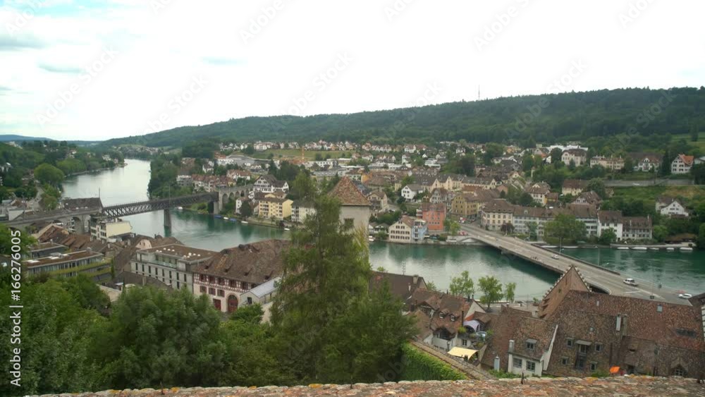 Aerial view from the famous and historical Munot, Schaffhausen, Switzerland Aerial view from the famous and historical Munot, Schaffhausen, Switzerland