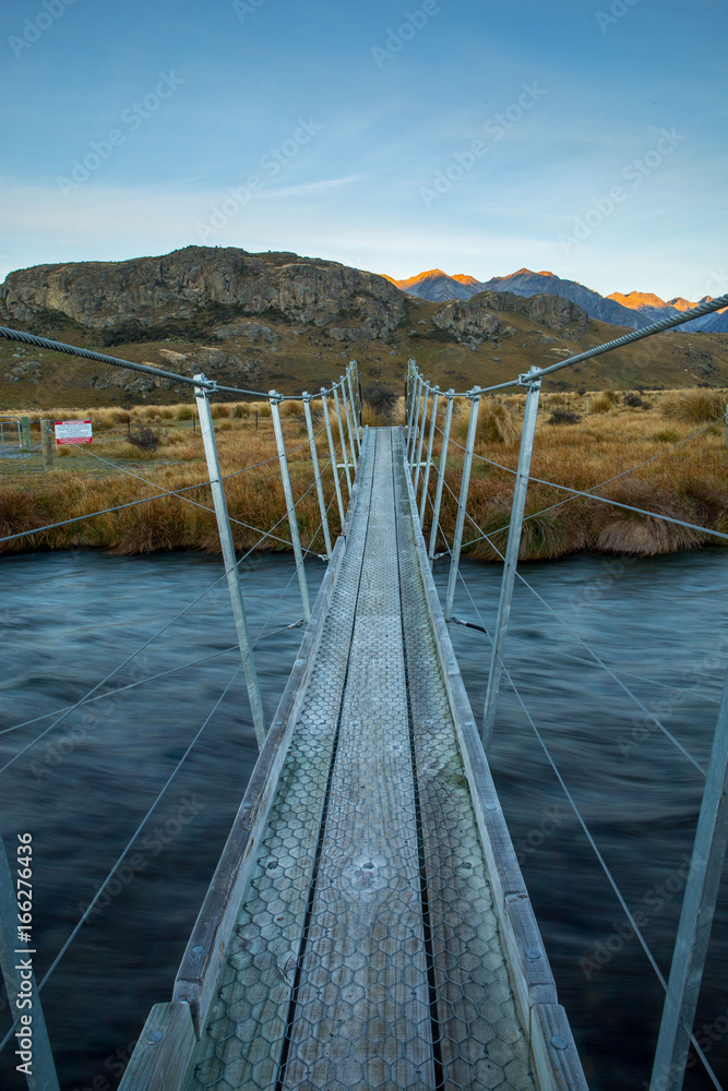 Swingbridge at Mt Edoras Swingbridge at Mt Edoras