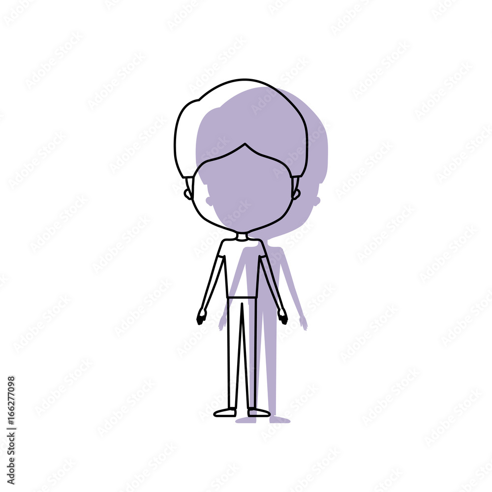 watercolor silhouette of faceless guy standing caricature with mushroom haircut and formal clothes watercolor silhouette of faceless guy standing caricature with mushroom haircut and formal clothes