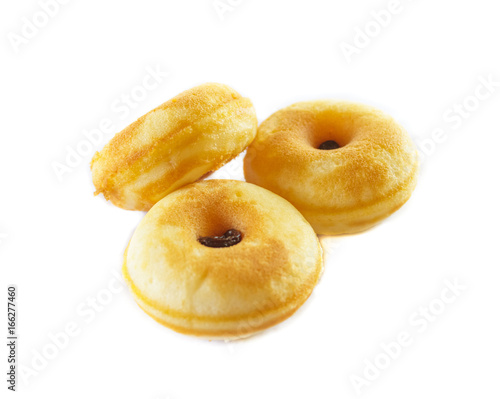 donuts on white background