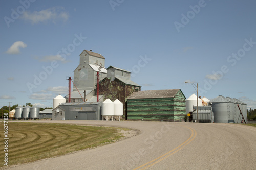 Grain elevator in the Canadian prairies. Grain elevator in Sintaluta, Saskatchewan, Canada.