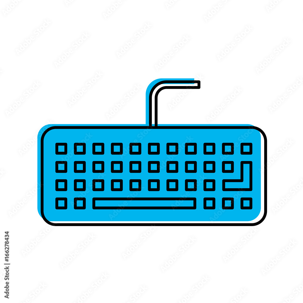 computer keyboard isolated icon computer keyboard isolated icon