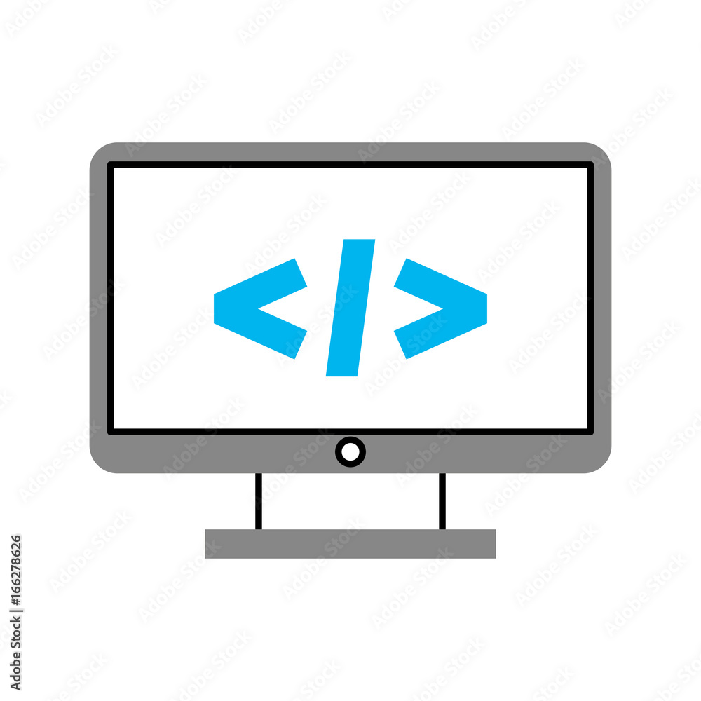 computer desktop with progamming language computer desktop with progamming language
