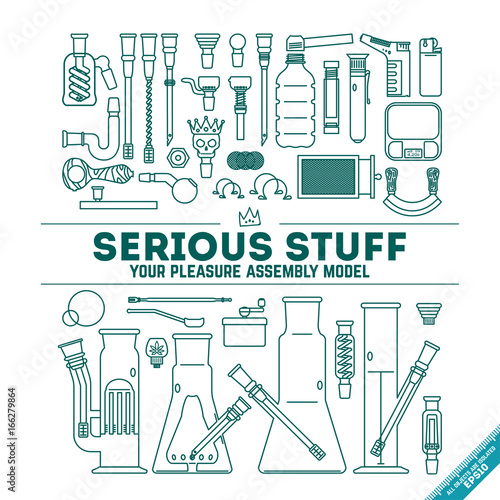 Vector illustration - serious stuff