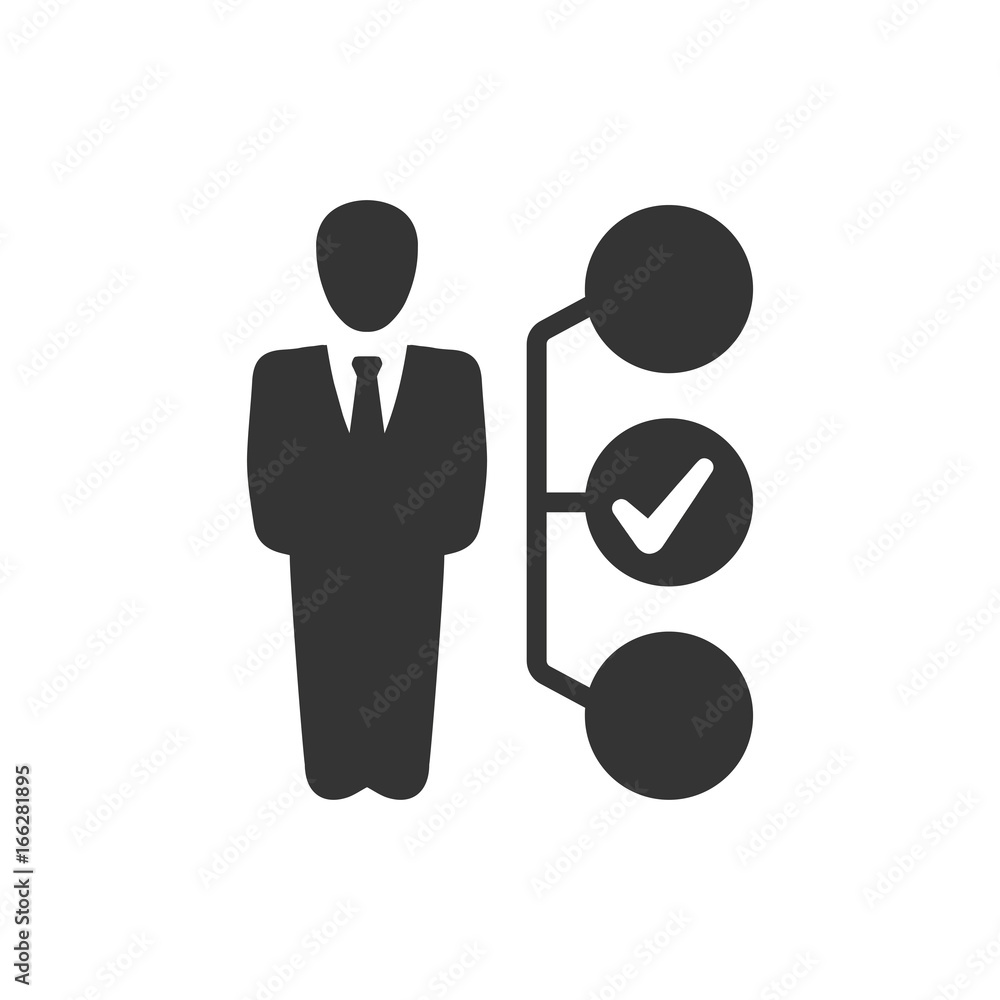 Business Decision Making Icon Business Decision Making Icon