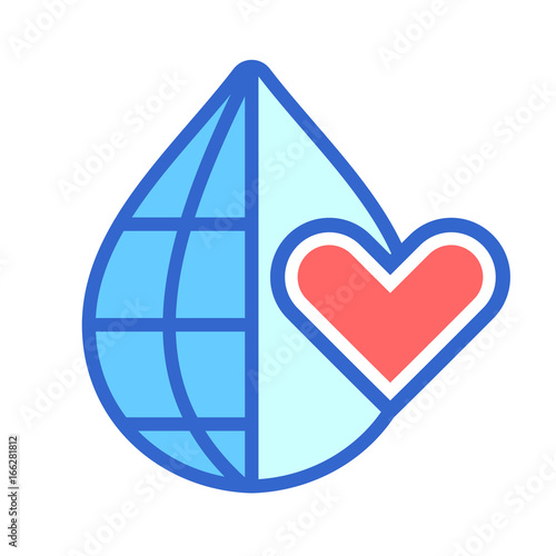 world water day icon design