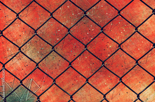 Chain link fence as grunge background