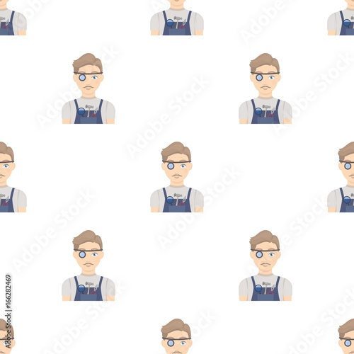 Jeweler icon in cartoon style isolated on white background. Precious minerals and jeweler symbol stock vector illustration.