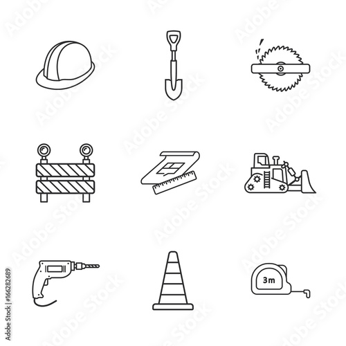 nine under construction icons