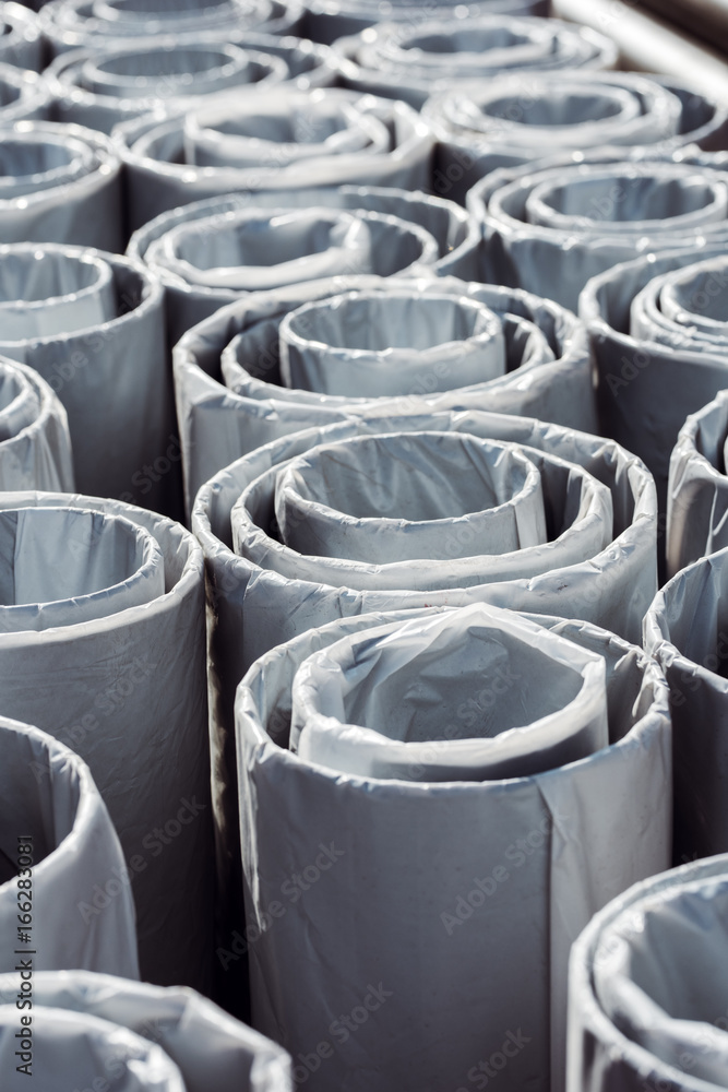 Industrial heat water pipes stack Industrial heat water pipes stack