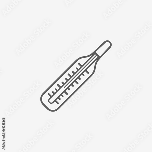 Medical thermometer icon
