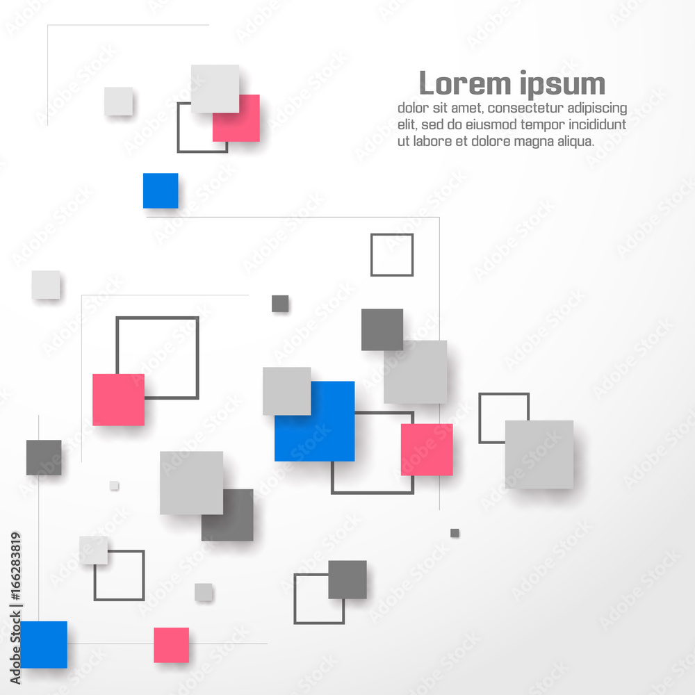 Abstract Template with Overlapping Squares Clean Minimal Style. Modern Graphic. Design Elements. Vector illustration Abstract Template with Overlapping Squares Clean Minimal Style. Modern Graphic. Design Elements. Vector illustration