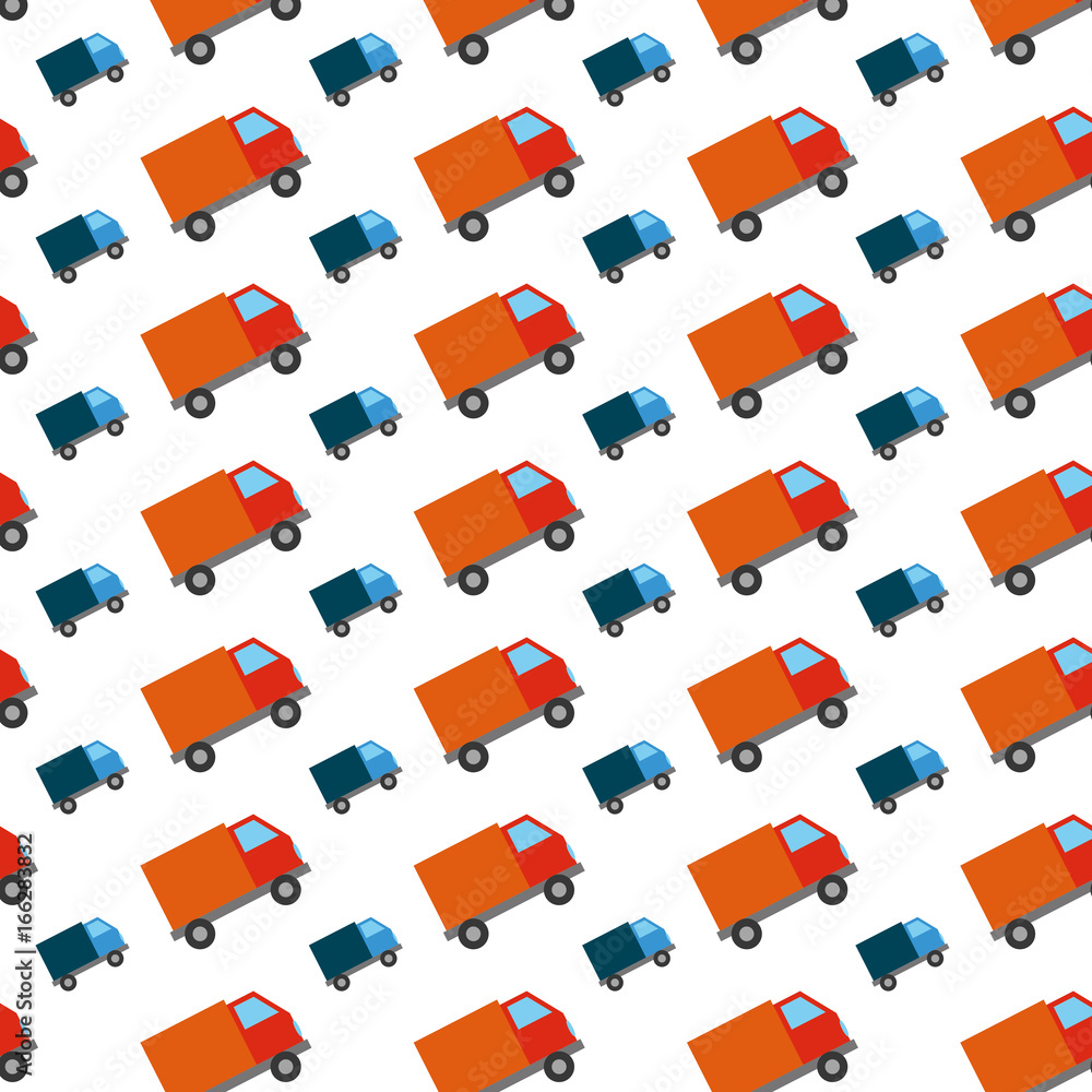 Naklejka premium Delivery truck vehicle