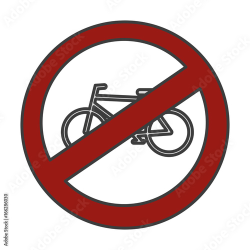 traffic signal Bicycles forbidden