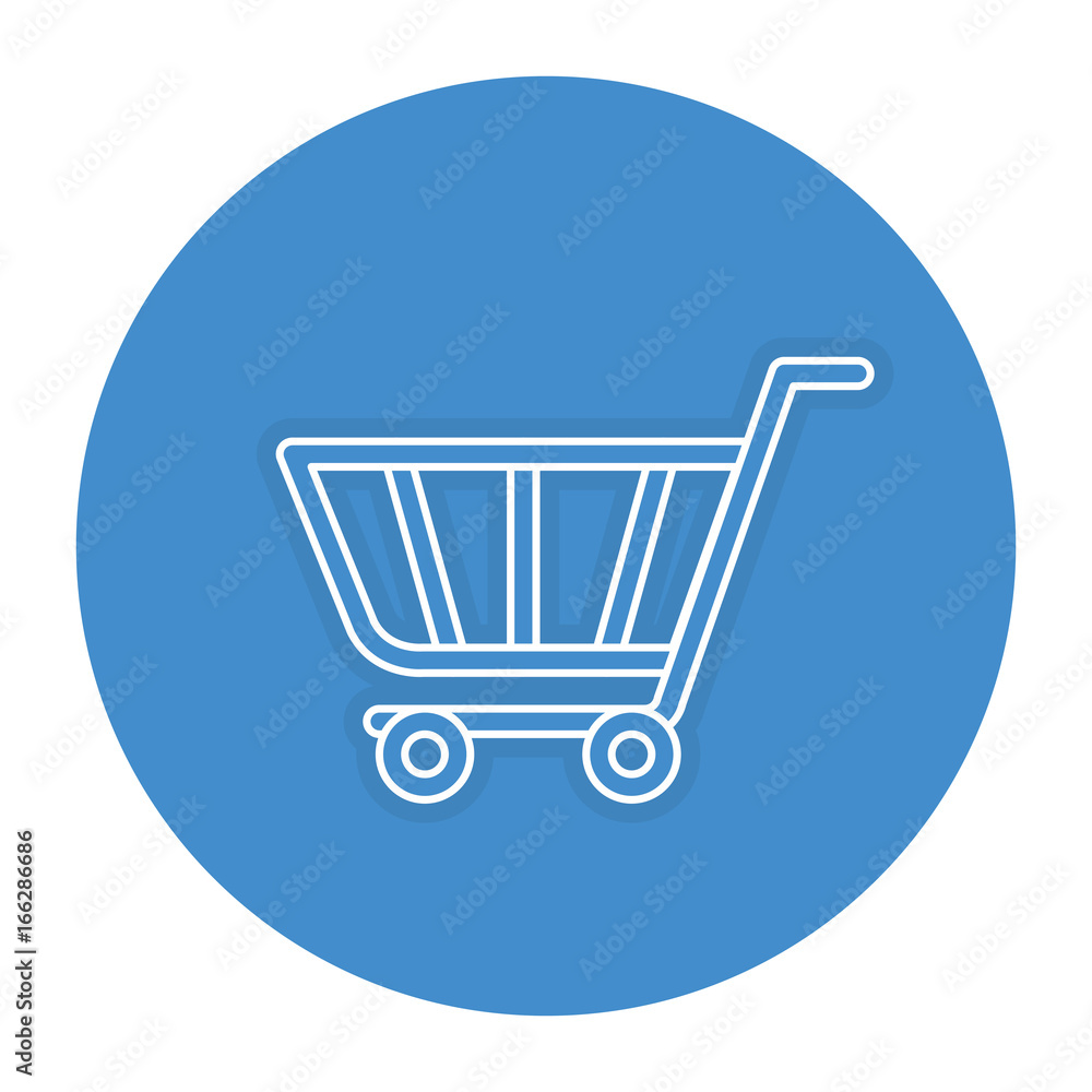 shopping cart isolated icon shopping cart isolated icon