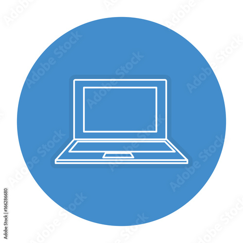 laptop computer isolated icon