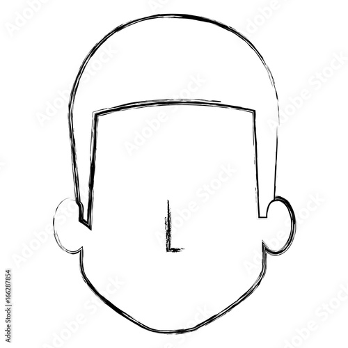 young man head avatar character