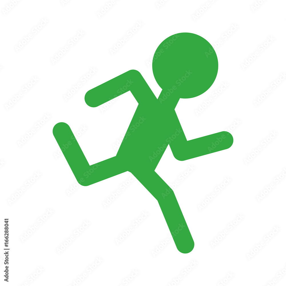 Man running pictogram Man running pictogram
