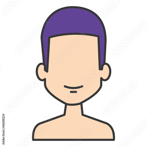 young man shirtless avatar character