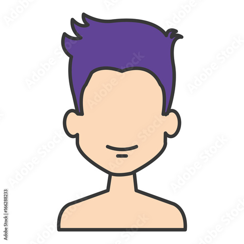 young man shirtless avatar character