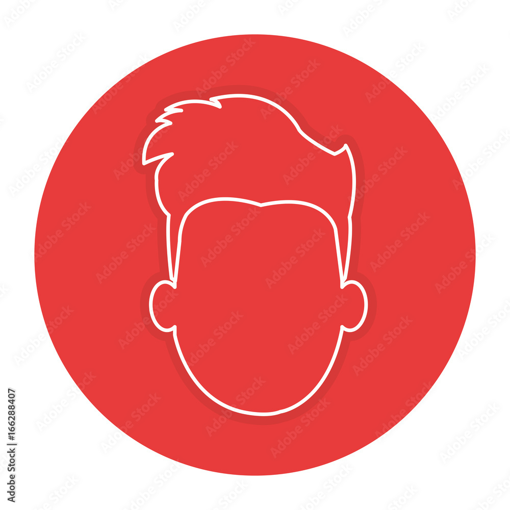 young man head avatar character young man head avatar character