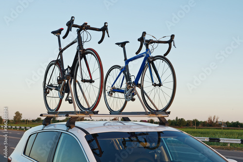 two bicycles