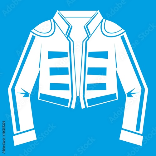 Costume of toreador icon white