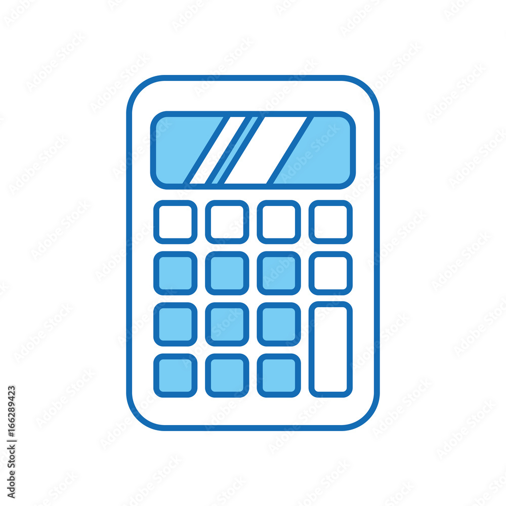 calculator math isolated icon calculator math isolated icon