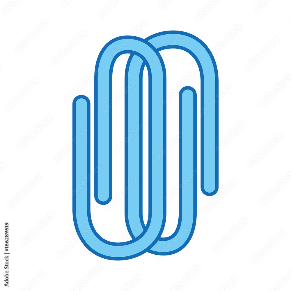 paper clip isolated icon paper clip isolated icon