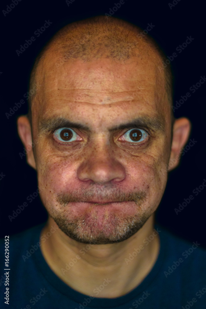 Portrait of a man on a dark background Portrait of a man on a dark background