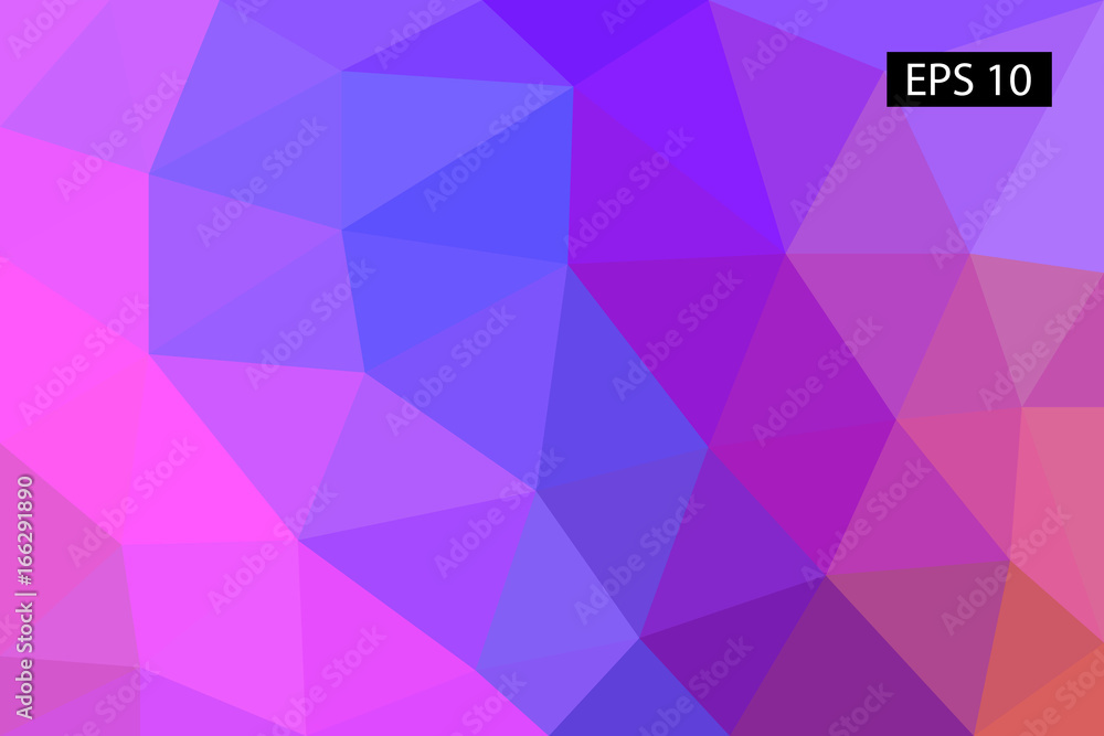 Obraz premium Abstract geometric background, vector from polygons, triangle background, vector illustration, vector pattern, triangular template, geometric sample