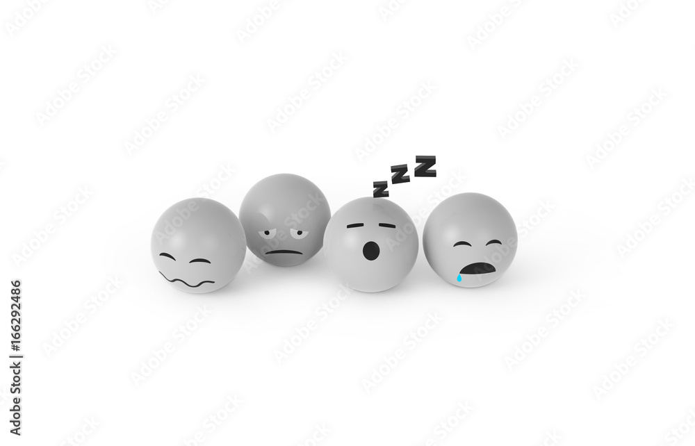 Smileys müde und träge Smileys müde und träge