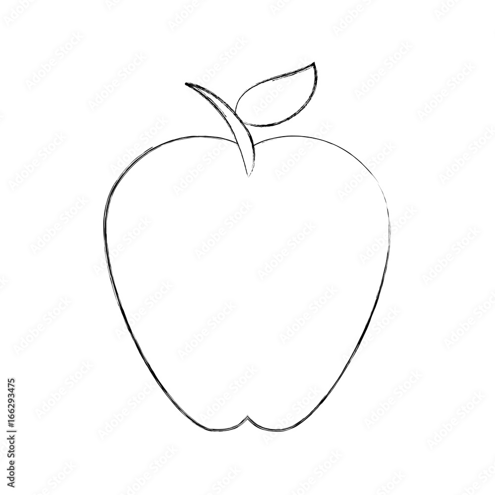 apple fruit isolated icon apple fruit isolated icon