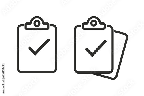 Clipboard vector icon.