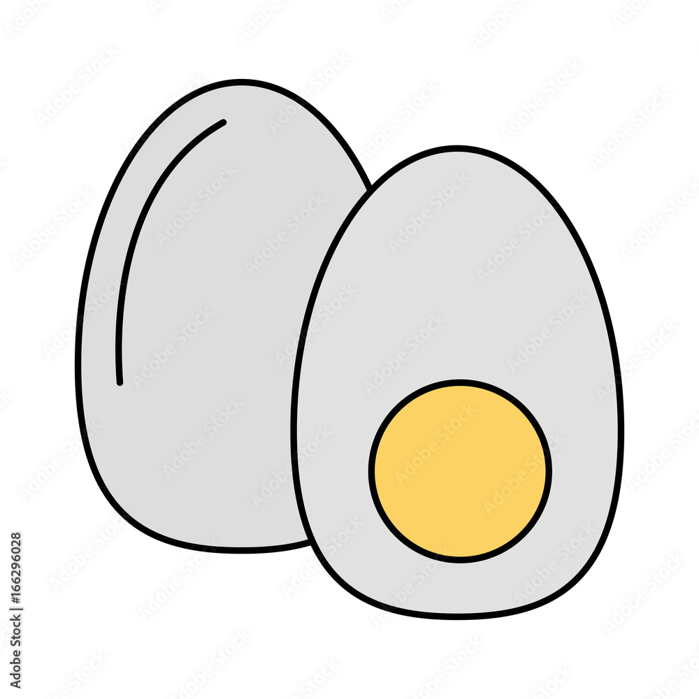 boiled egg in half icon image boiled egg in half icon image