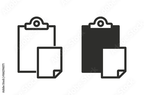 Clipboard vector icon.
