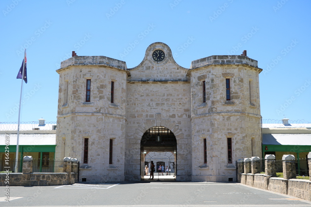 Entrance to Fremantle Prison in Fremantle, Western Australia 