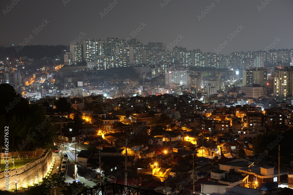 Obraz premium 駱山公園からの夜景