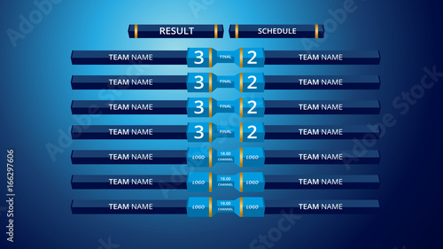 Broadcast Graphic Template for Sports