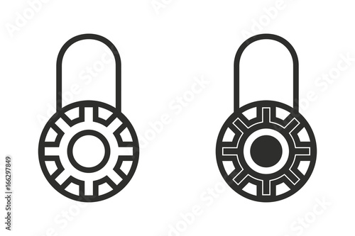 Lock vector icon.