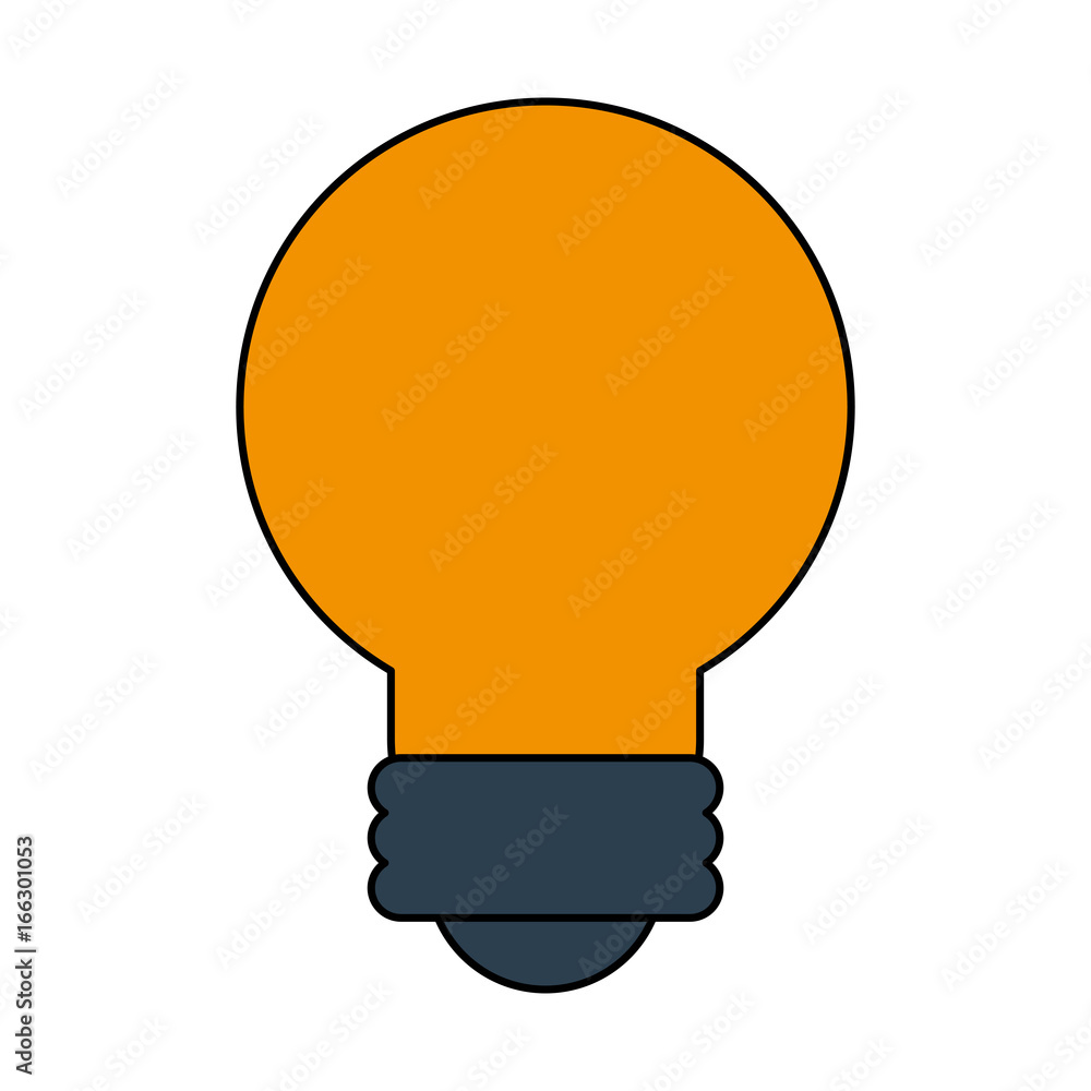 regular lightbulb icon image vector illustration design 