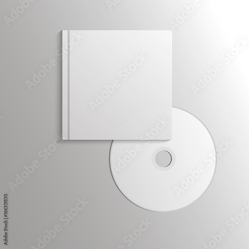 Template Compact disk with cover eps 10 illustration design