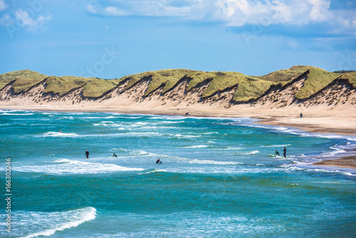Obraz na plátně North sea beach, Jutland coast in Denmark