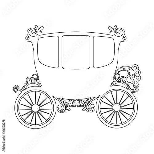 medieval carriage icon